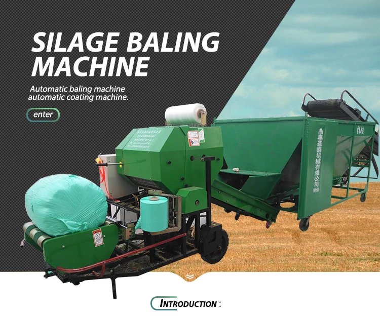 Iso9001 Hay Grass Straw Silage Alfalfa Bale Compress Baler Machine ...