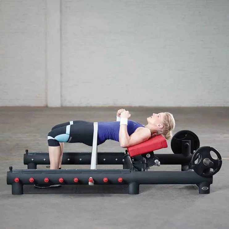 

MND Hip Machine Gulte Builder for leg and hip exercises gym equipment, Silver gray, black