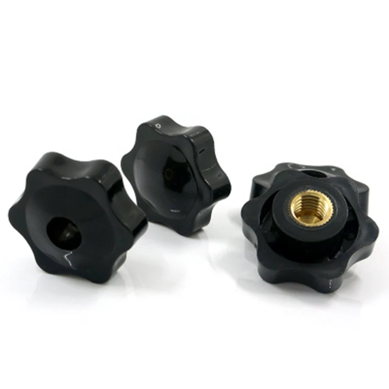 M10 M8 With Bolt Nuts Black Head Furniture 14 Thread Metal Clamp Screw Plastic M12 5 Lobe Star