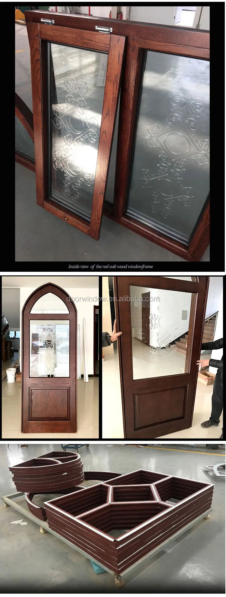 Factory Directly Supply double window dimensions hung awning windows crown glass