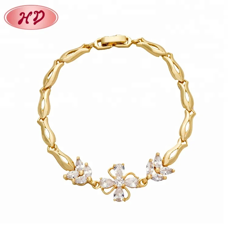 

Wholesale Jewelry New Handmade Dubai 18K Gold Bracelet For Women