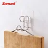 Bathroom Wall Mounted Magic Adhesive Stainless Steel Hook For Bag And Coat Hanger