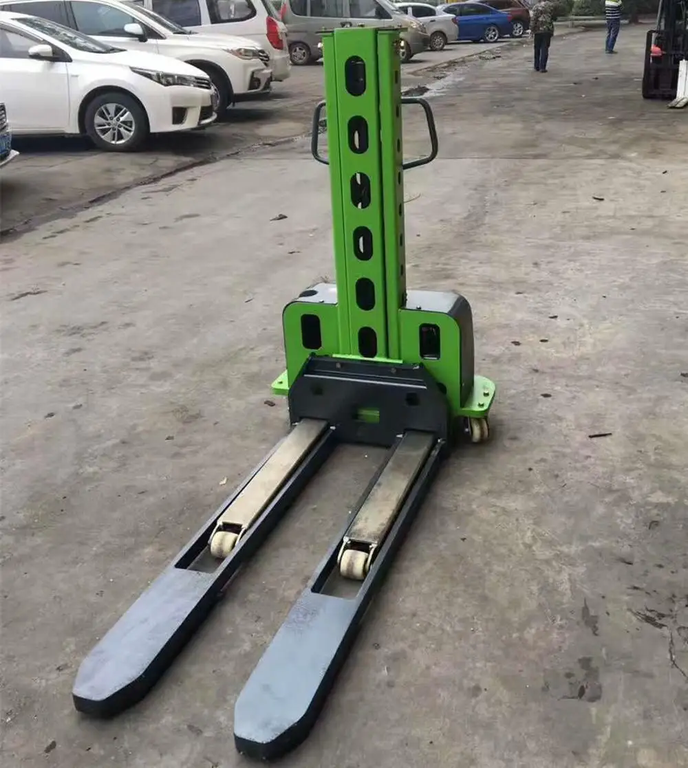 
500kg 1000mm Self-elevator Stacker with distributor price 