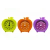 Fluorescent Silicone Mini Table Apple Shaped Silicone Mini Alarm Clock