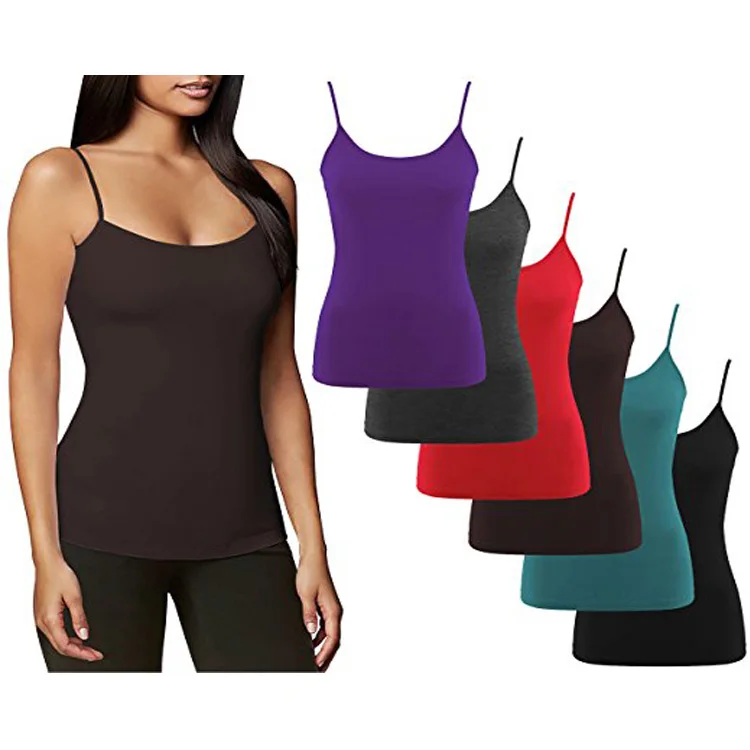 
Fashional comfortable wholesale Seamless Modal Spandex Fabric Camisole Vest Latest Fancy Tops 