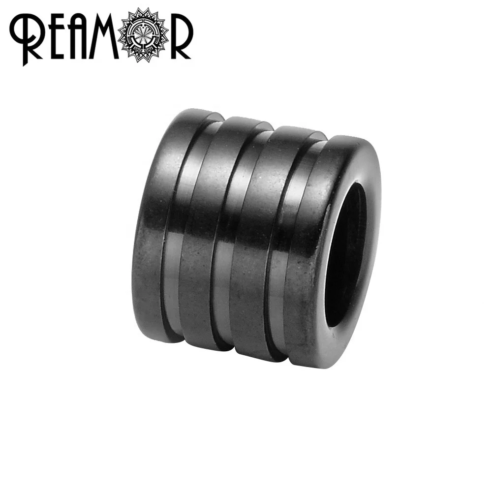 

REAMOR Free Shipping 316L Stainless steel Metal Spacer Beads 6mm Hole