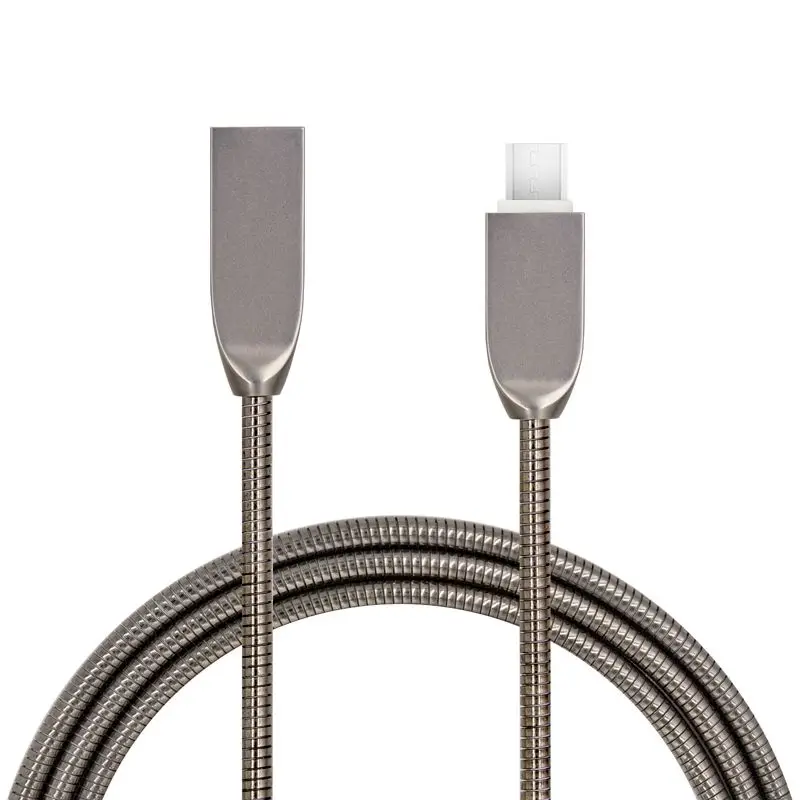 

Sindvor Zinc Metal 8 Pin Fast Charging Data Transfer Metallic Cable For Iphone