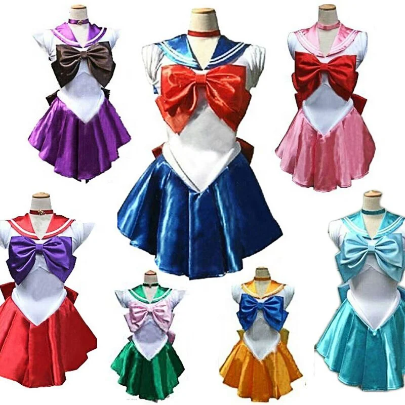 Sailor Moon Cosplay Costume Uniform Fancy Dress Sailormoon Customized XXS-XXXL