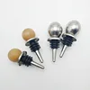 Bar accessories new product drip stop pour spout wooden serving bar gold plated stainless steel wine pourer metal pourer