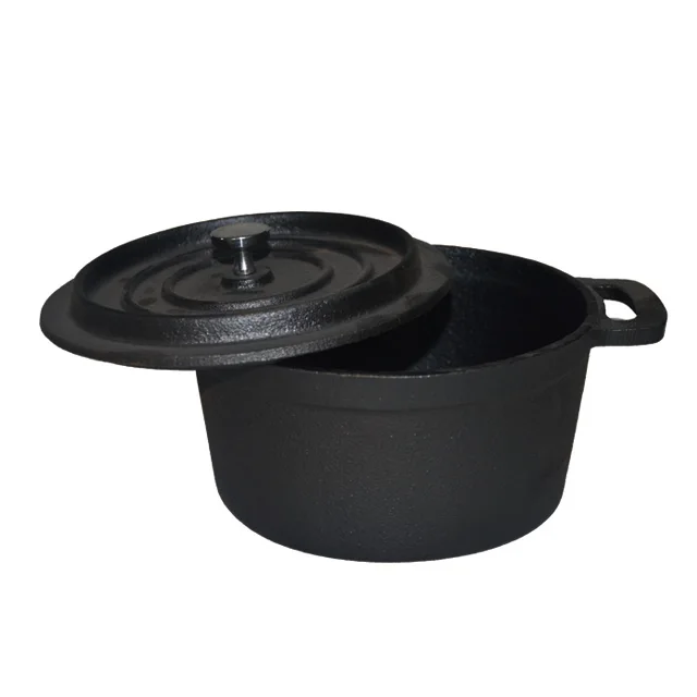 
Wholesale high quality size 10cm13cm14cm Disa eco friendly kitchenware black enamel coating cast iron dutch oven cookware set 