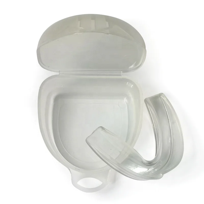 

Professional Sport Mouth Guards BPA Free Safe Clear Color No Color Additive Athletic Teeth Mouth Guards Fit any Mouth Size, Transparent or customized color