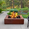 Outdoor table top camping corten steel metal brazier fire pit