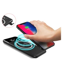 

Portable 5V 2A fast qi Mobile Charger 10000mah Wireless Power Bank for Iphone for Samsung