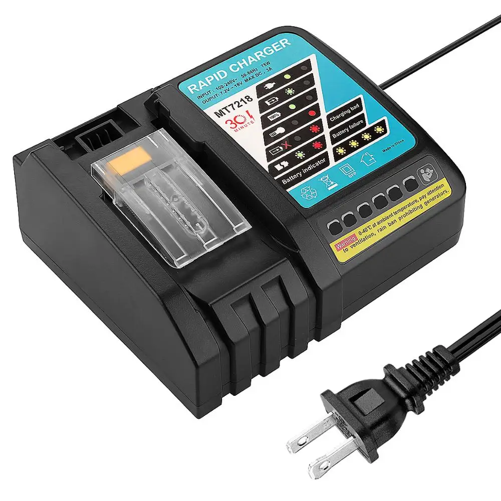 

Replacement Makita Charger for 14.4V ~18V 3.0A Li-ion batteries DC18RC, As picture