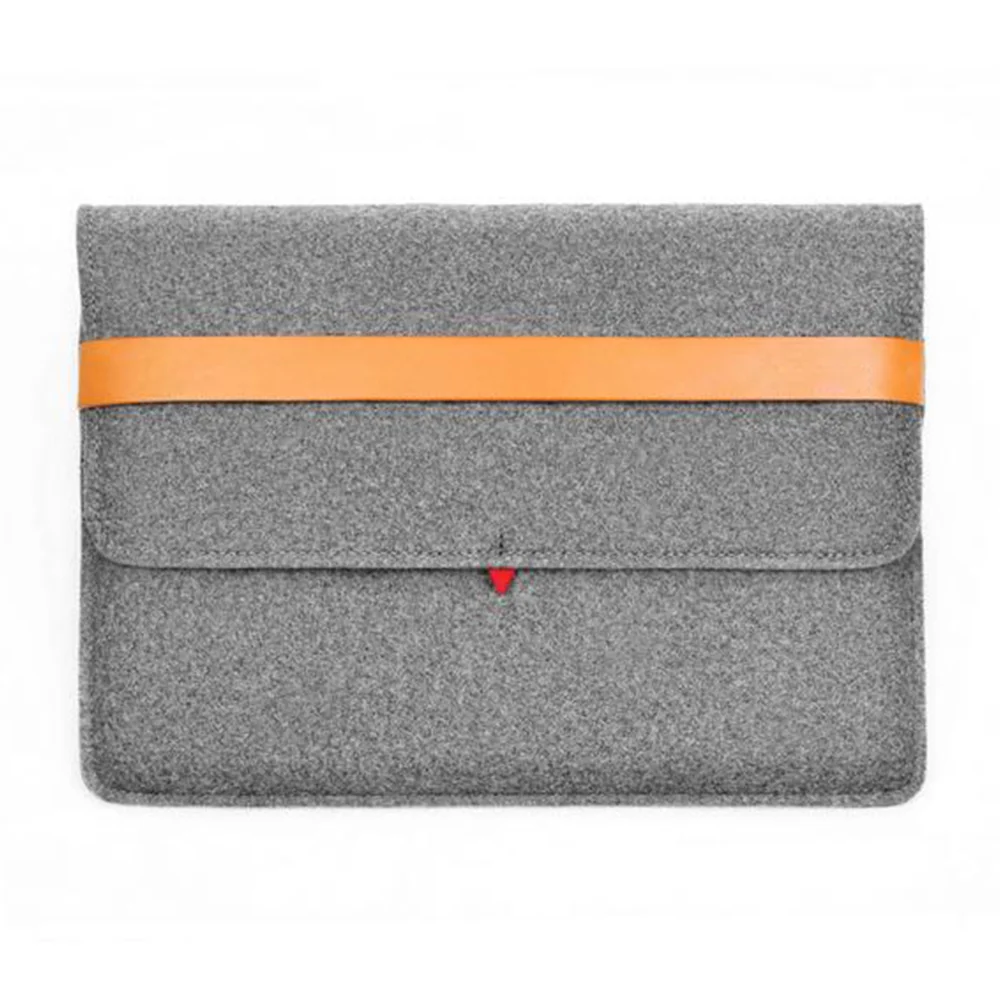 

China supplier promotion high quality custom handmade felt laptop sleeve, Dark grey or customized