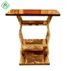 elegant Rose gold bracket Cocktail Furniture Modern Rectangular High Bar Table