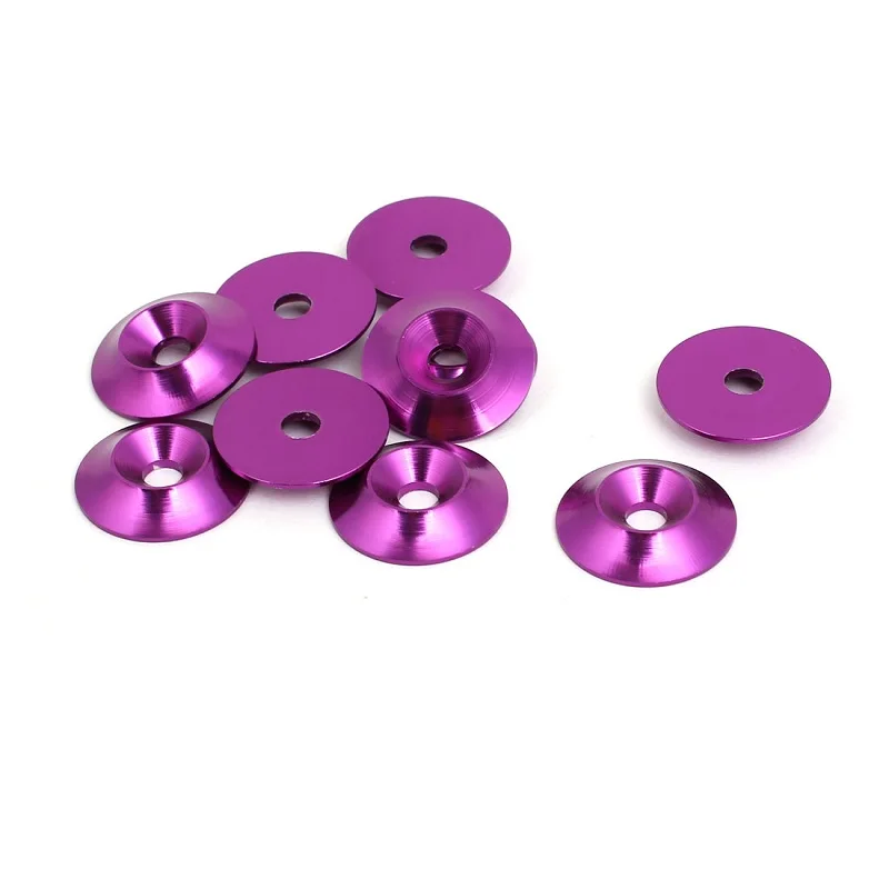 Custom Colorful Anodizing Aluminum Cone Cup Head Screw Gasket