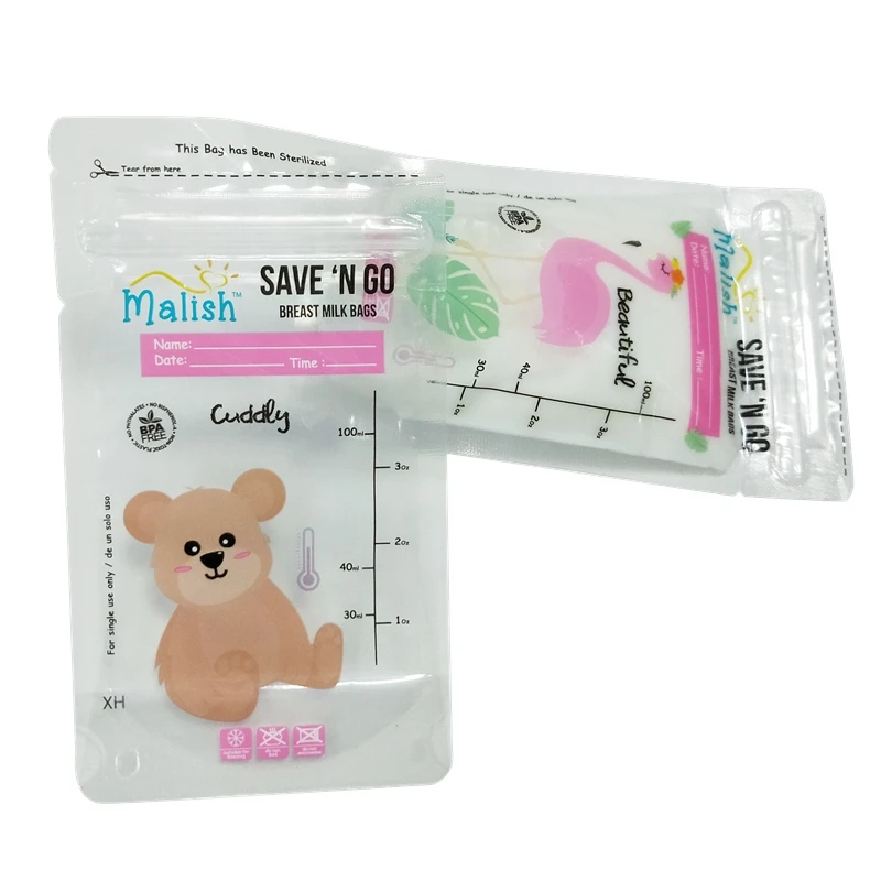 
High-level one-time use leak free liquid sachet packaging plastic pouch ziplock bags baby food pouch with transparent 