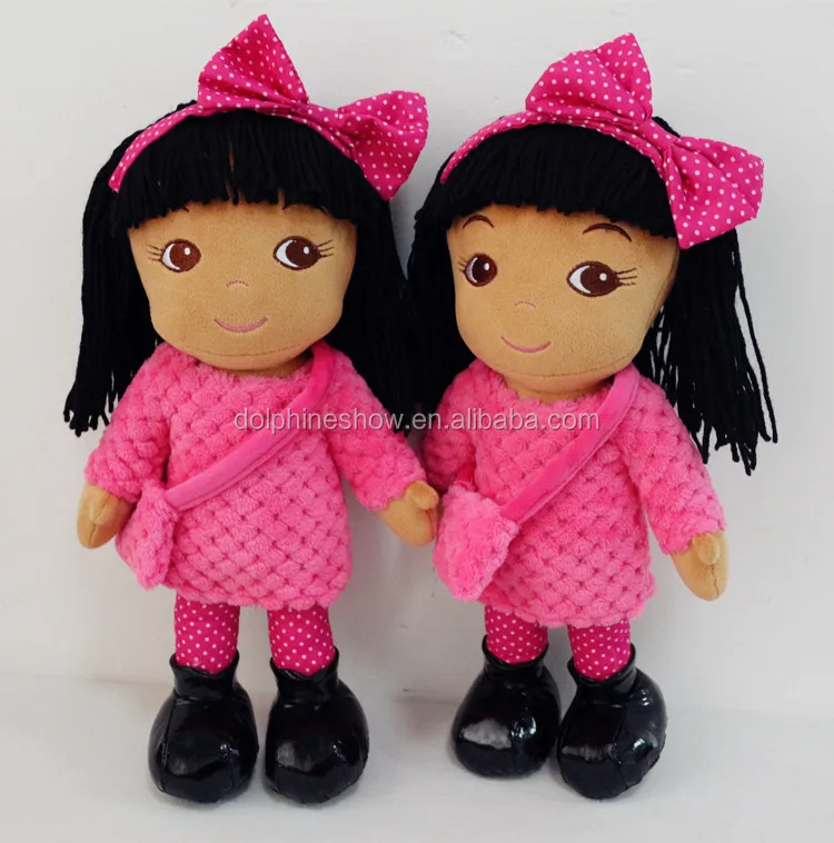 plush black doll