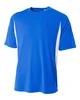Mens Cooling Performance Two tone T-shirt Color Block Short Sleeve Tee Custom T shirt Sport