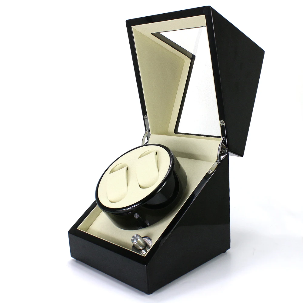 

wholesale small quantity black watch winder auto retate display box, Customized color