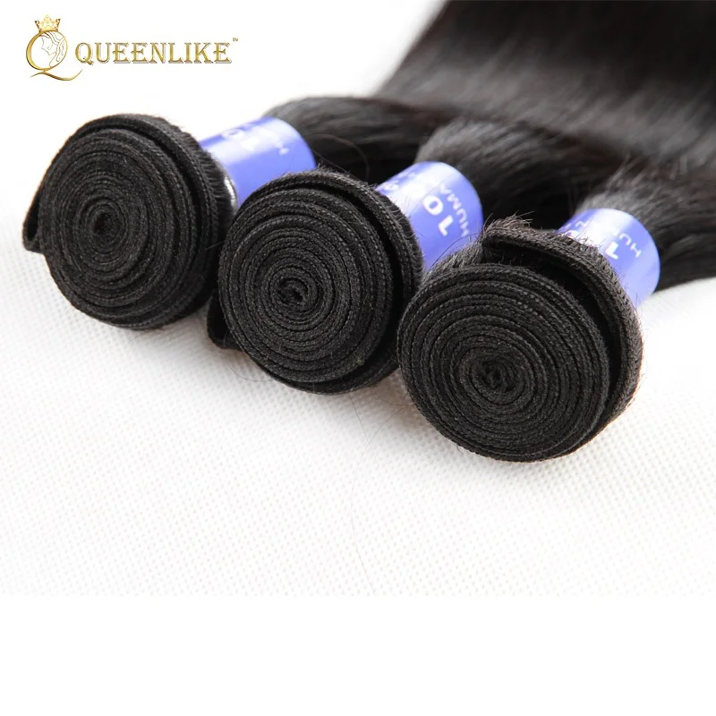 
Cheap raw 10A unprocessed virgin straight Brazilian human bundle hair 