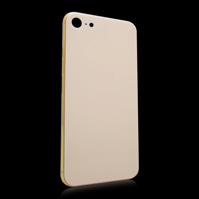 

Gold frame glass phone back plate For IPhone8, 24k real gold, rose gold, platinum