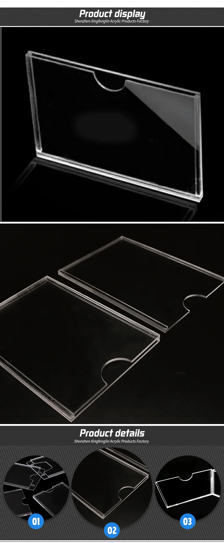 热门产品展示纸促销卡铭牌持有人丙烯酸