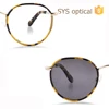 2017 fashion vintage round metal glasses optical frames sunglasses
