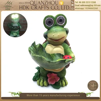 2017 Resin Decoration Animal Bird Feeder Design Solar Garden
