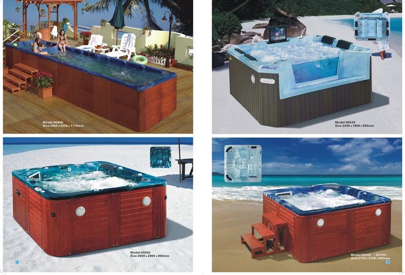 12 Person America Acrylic Hot Tub Outdoor Swim SPA with TV Speaker.jpg