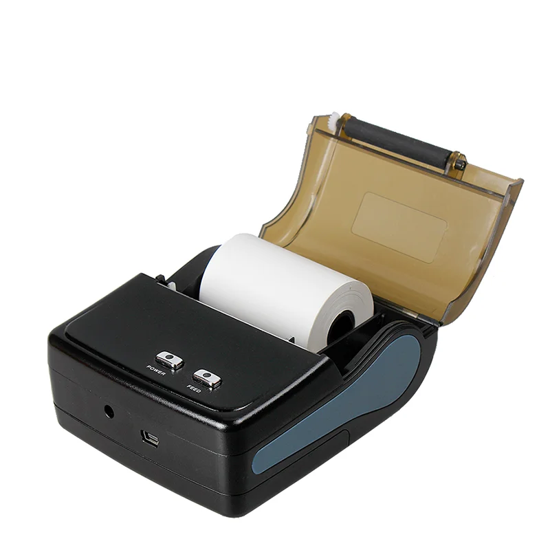 

Factory Original 58mm Bluetooth Thermal Label Printer Fast Speed QR/ Barcode Portable Printer for Personal or Business, Black color