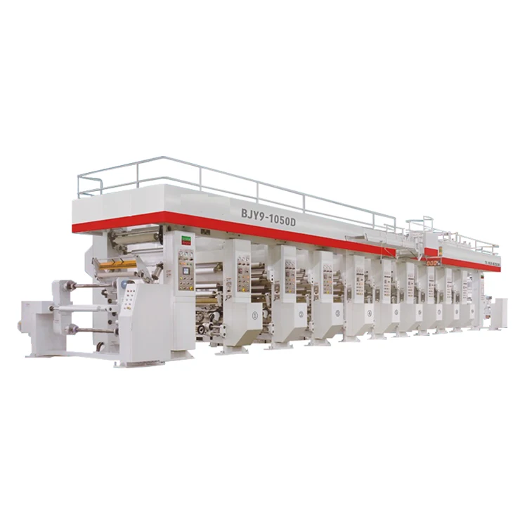
High quality long duration time plastic bag rotogravure printing machine pet pe 