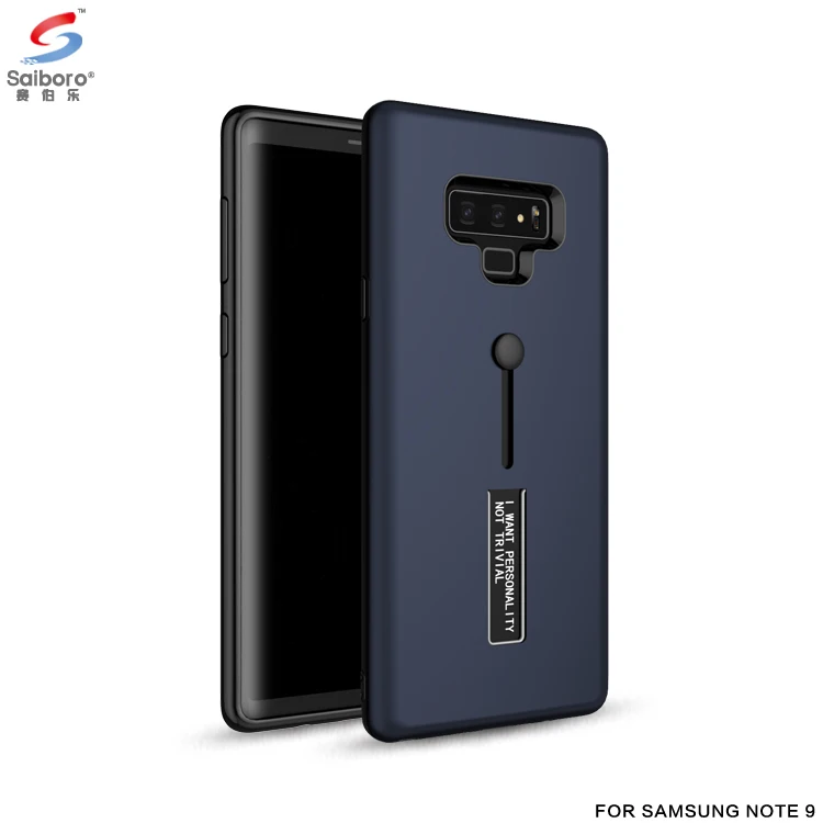 

Saiboro Finger Ring Holder Strap Mobile Phone Shell For Samsung Note 9 Anti Shock Case Kickstand Mobile Phone