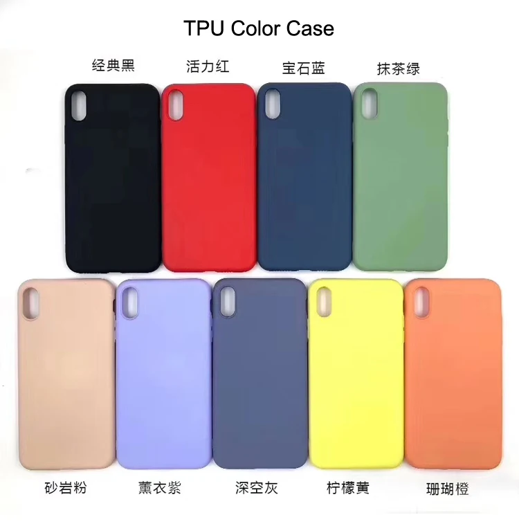 

Wholesale Liquid Silicone Rubber Silky Smooth Shockproof TPU Mobile Phone Back Cover Case for Iphone xs max