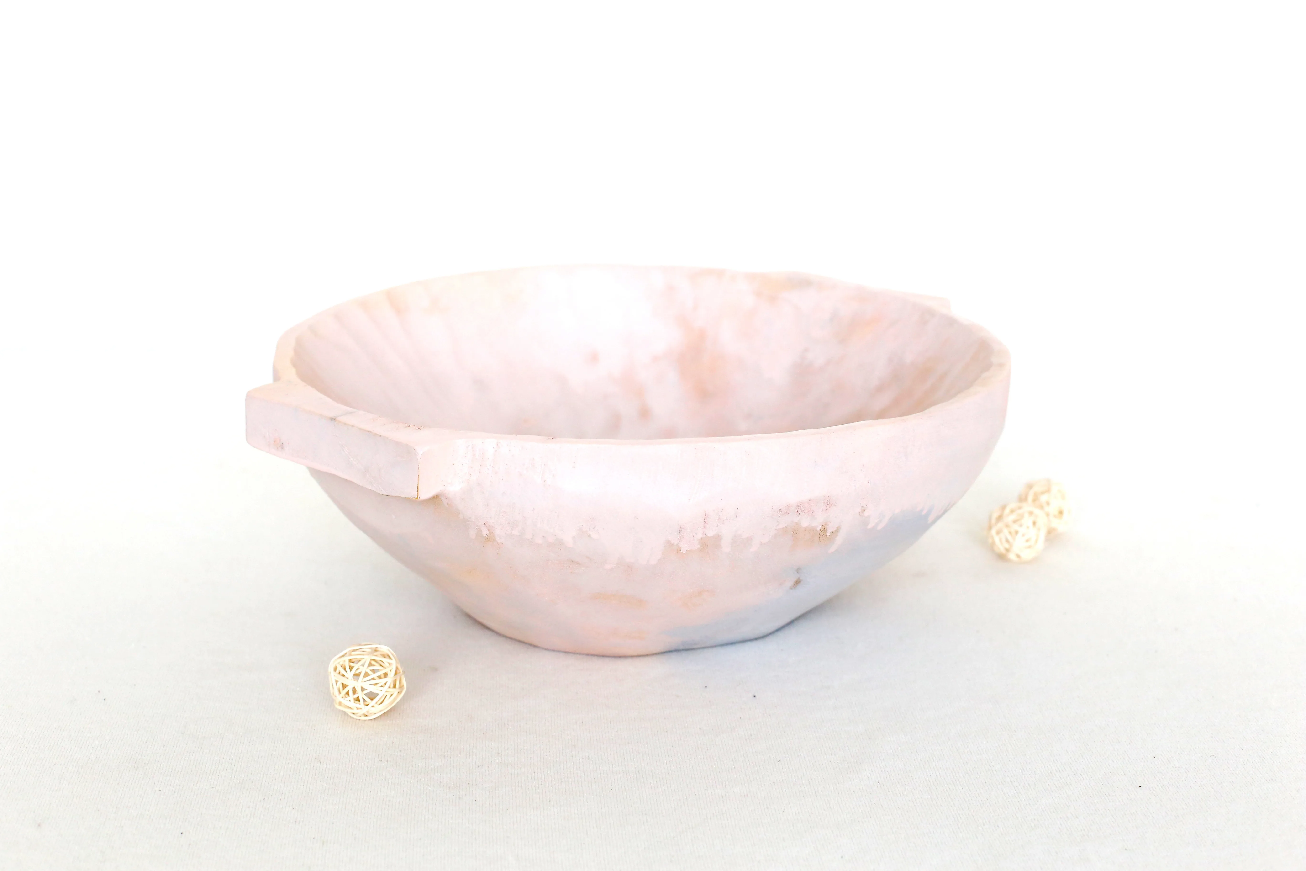 Newborn Wooden Bowl Photography Props Vintage Baby Bowl Backdrop Posing