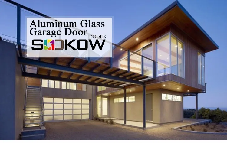 aluminum frame glass panel insulated frosted glass panel garage door cost