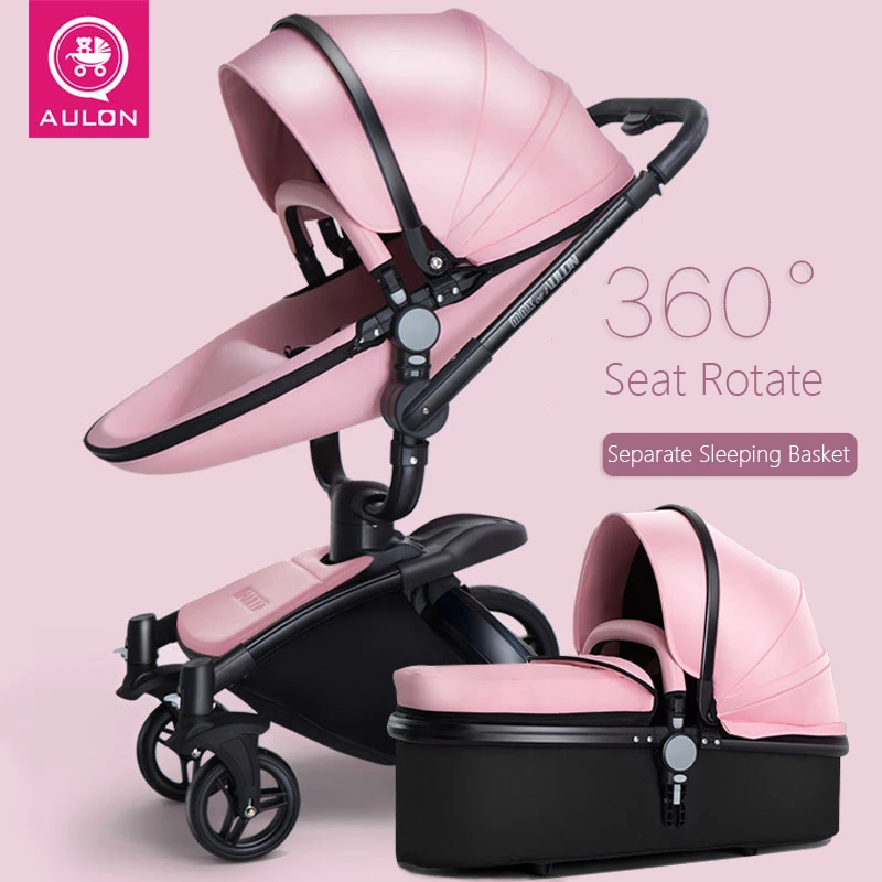 

Aulon 2 in 1 baby stroller High Landscape and High-quality Aluminum Alloy Folding 2 in 1 baby carriage