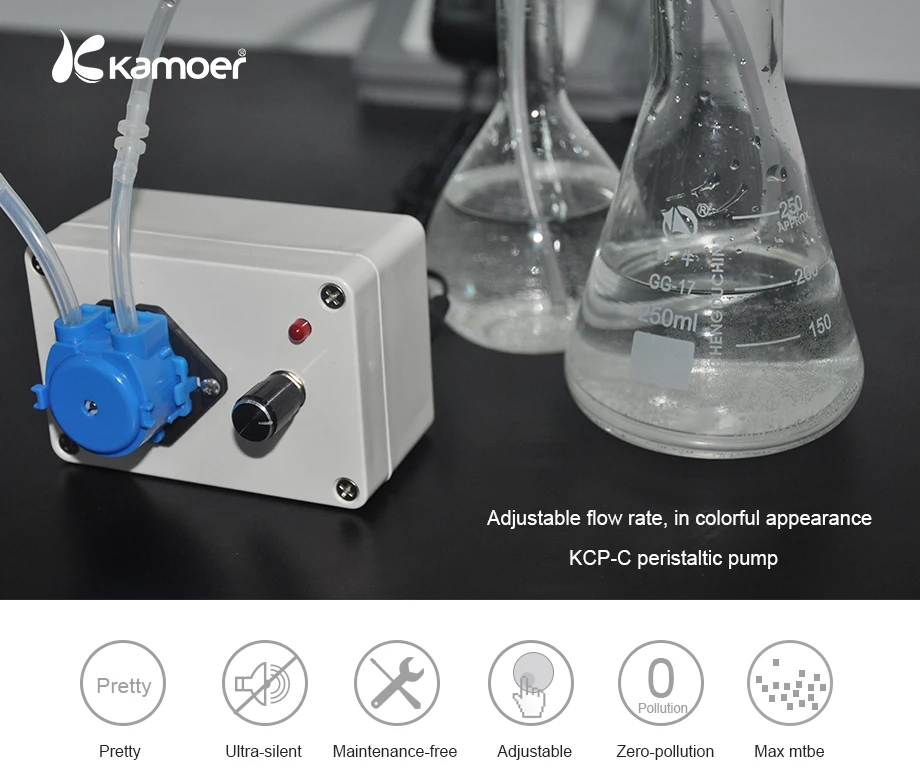 Kamoer KCP-C adjustable metered liquid dispenser aqua medic acid dosing pump