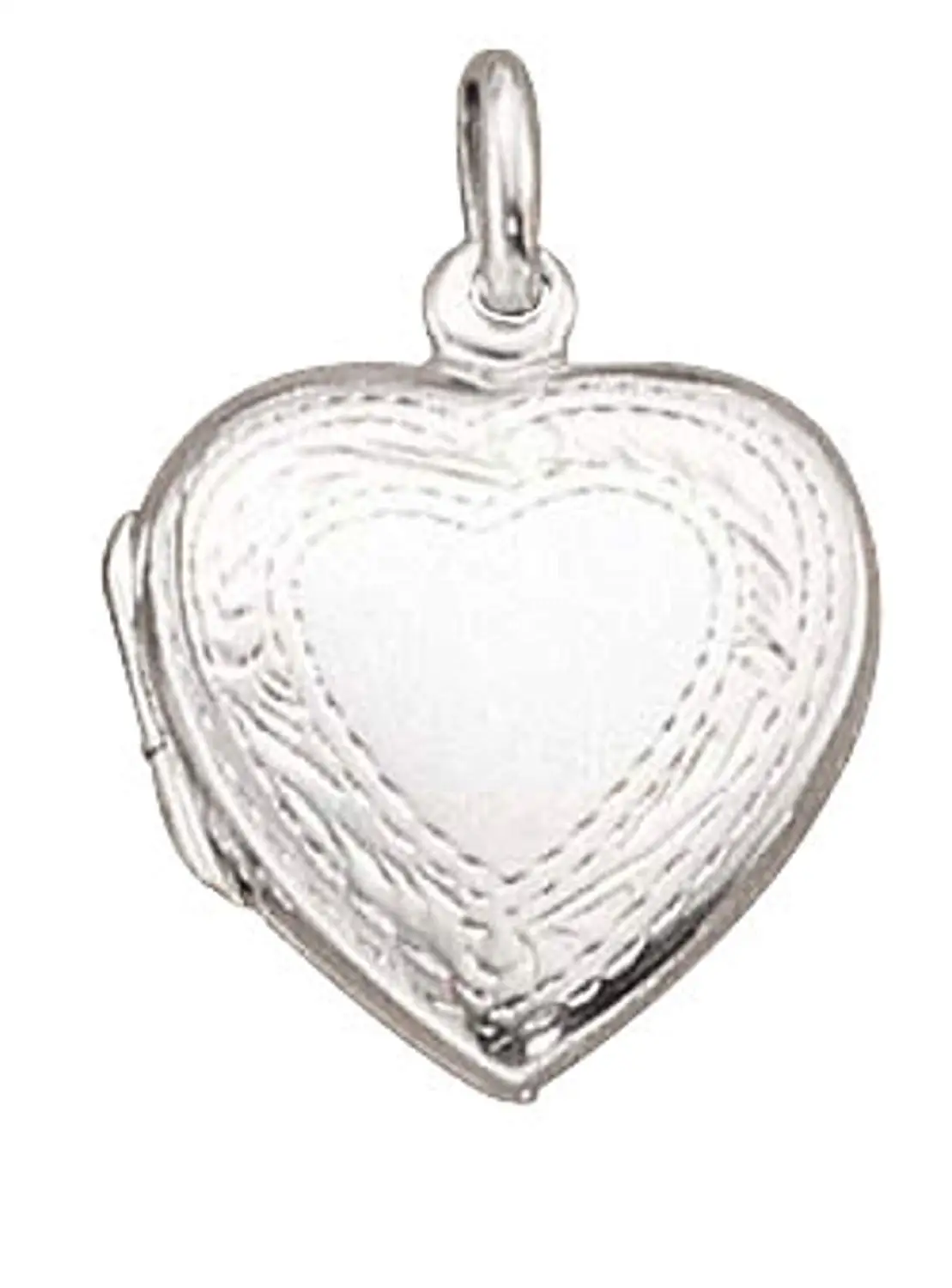 Sterling Silver Girls .8mm Box Chain Matron Of Honor Heart Pendant Necklace