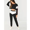 Wholesale Contrast Panel Tracksuits in Training &Jogging Wear Neon Sets for Women
