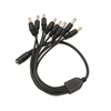 Factory direct DC 5.5 x 2.1mm 1 To 8 Female To Male Plug DC Power Splitter Adapter Connector Cable For CCTV camera