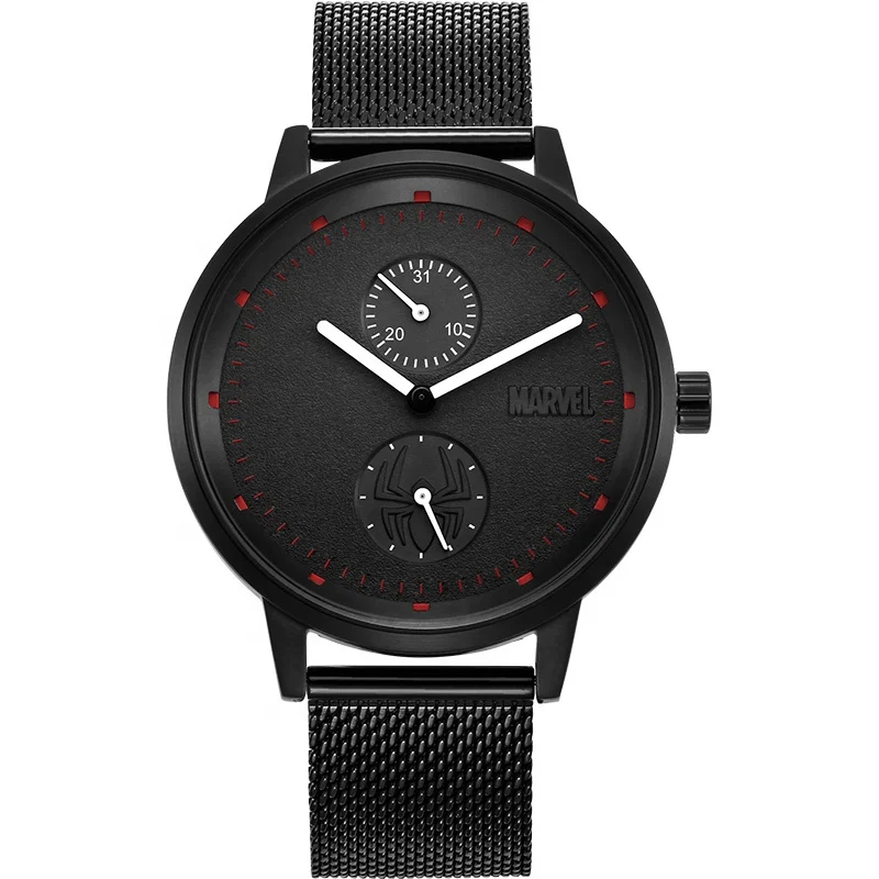 

Brand Licensed Watch Manufacturer Black Stainless Steel Case and Mesh Band Men's Watches
