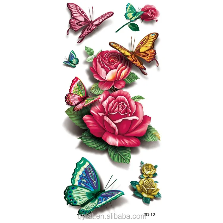 Download Good Quality Colourful Waterproof 3d Butterfly Stickers 3d Butterfly Tattoo Buy 3d Butterfly Tattoo 3d Butterfly Stickers 3d Butterfly Tattoo Stickers Product On Alibaba Com