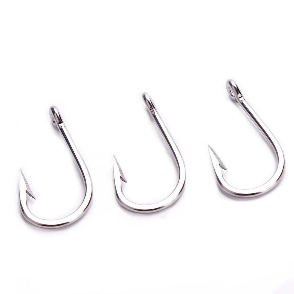 

High Quality Stainless Steel Sword Fish Hook,Shank Beak Fish Hook, In silver