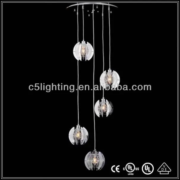 Hanging Wireless Cheap Plastic Chandelier Balls indoor pendant light