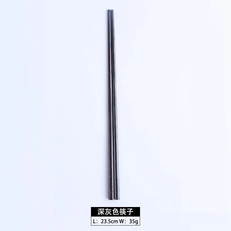 

SS304 Titanium Plated Food Grade Stainless Steel Black Chopsticks