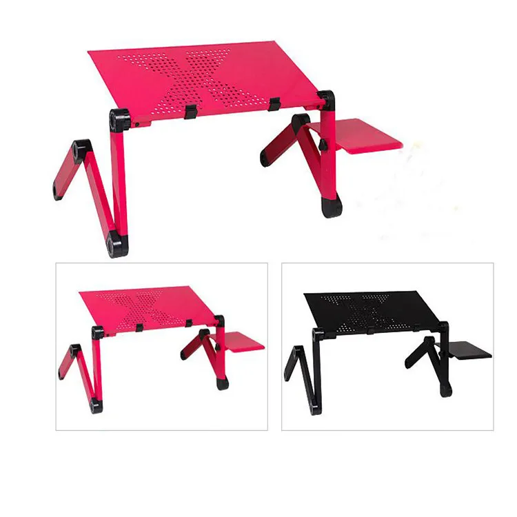 Aluminum Alloy Laptop Table Folding Notebook Desktop Stand With Cooling