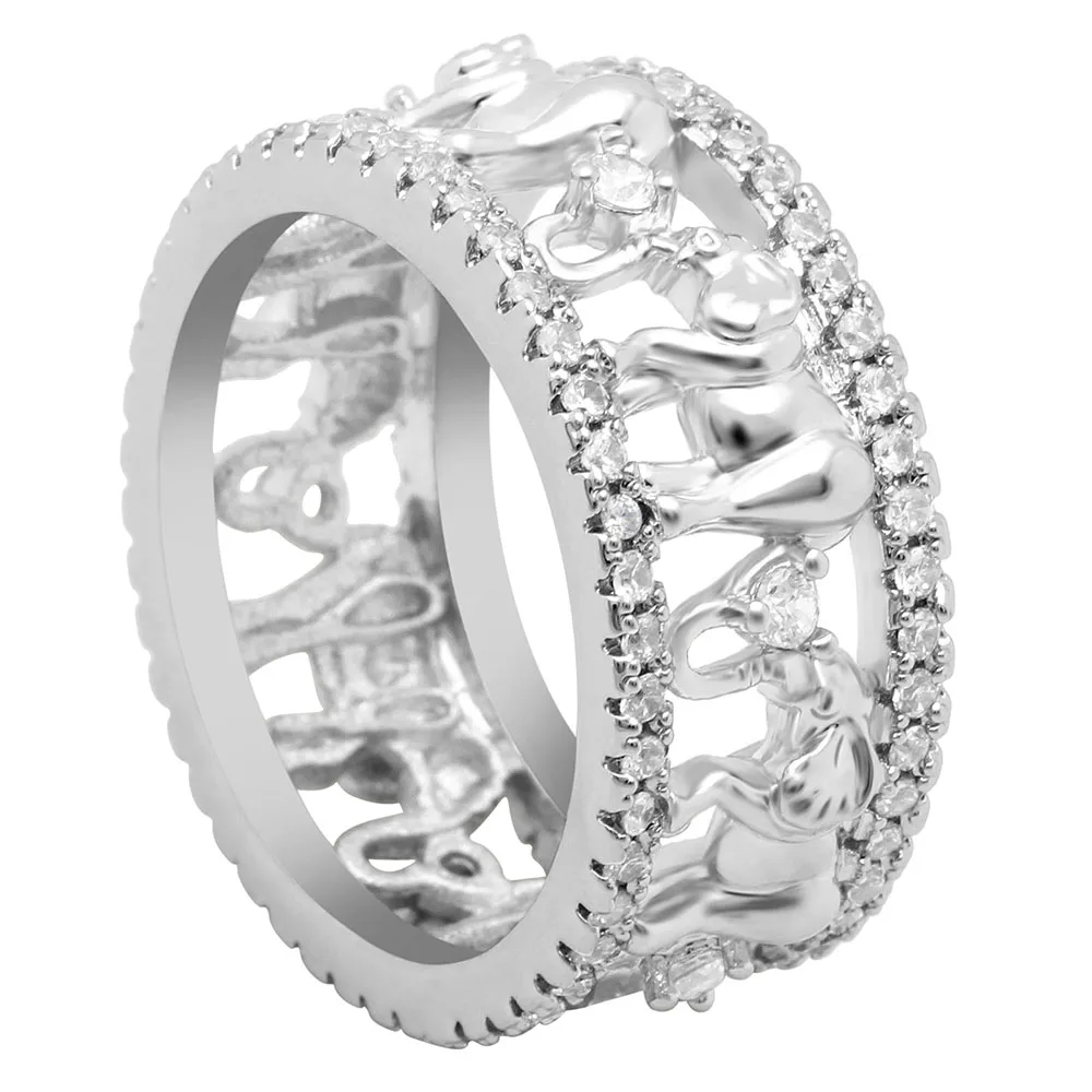 

Wedding Rings Rose Gold/silver/gold Animal Elephant Rings wholesale, N/a