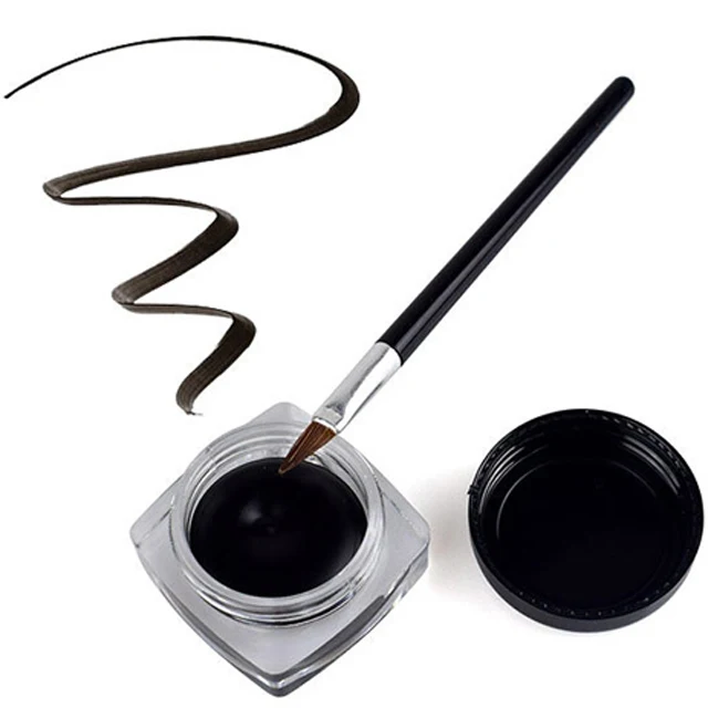 

No LOGO foreign trade new eyeliner with brush manufacturers OEM custom, Black